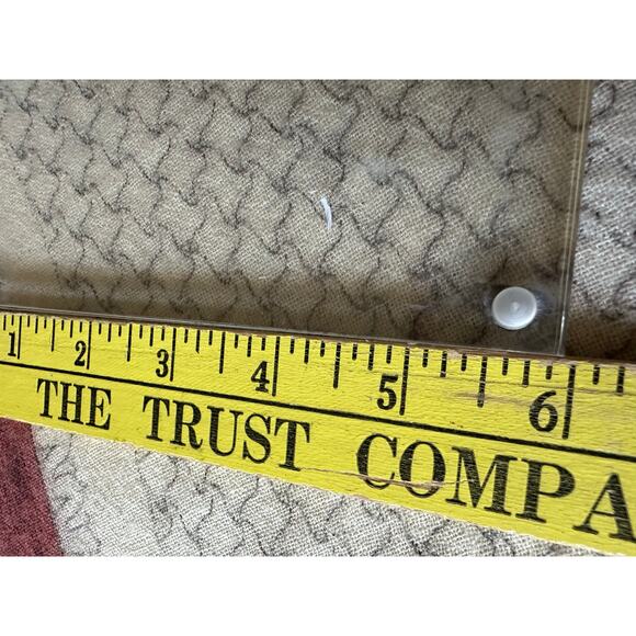 Coach red Leather Acrylic Photo Frame lucite 8x6” modern decor - Picture 15 of 16